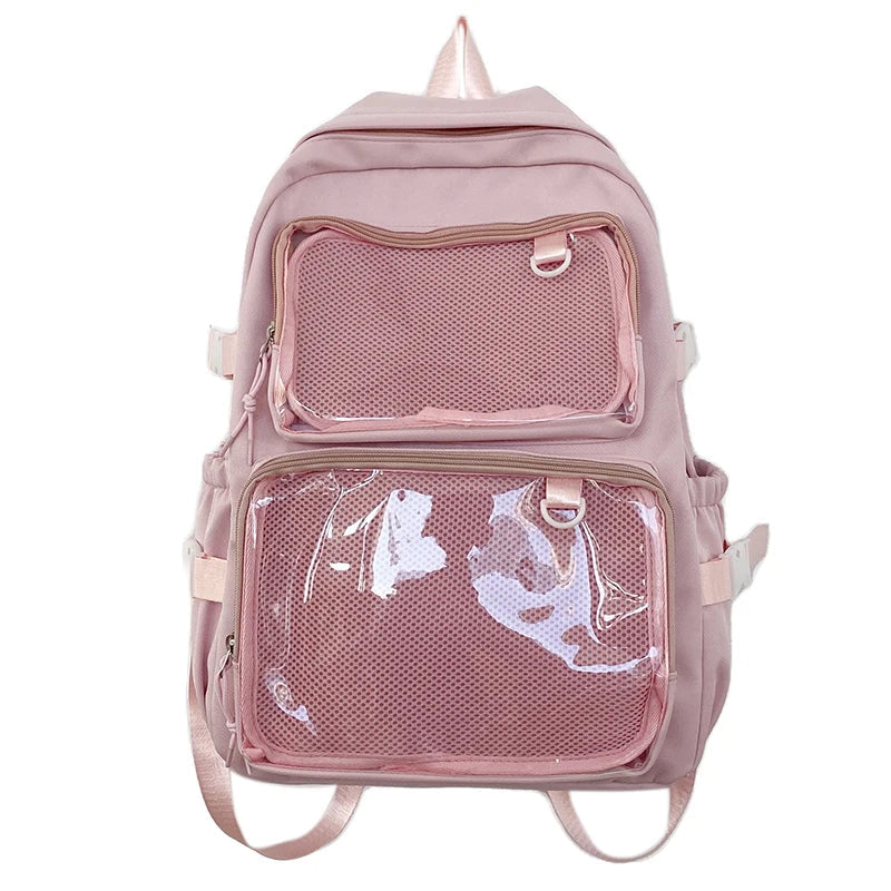 Sac à dos Femme Transparent Grande Capacité Multi-usage Voyage Sport