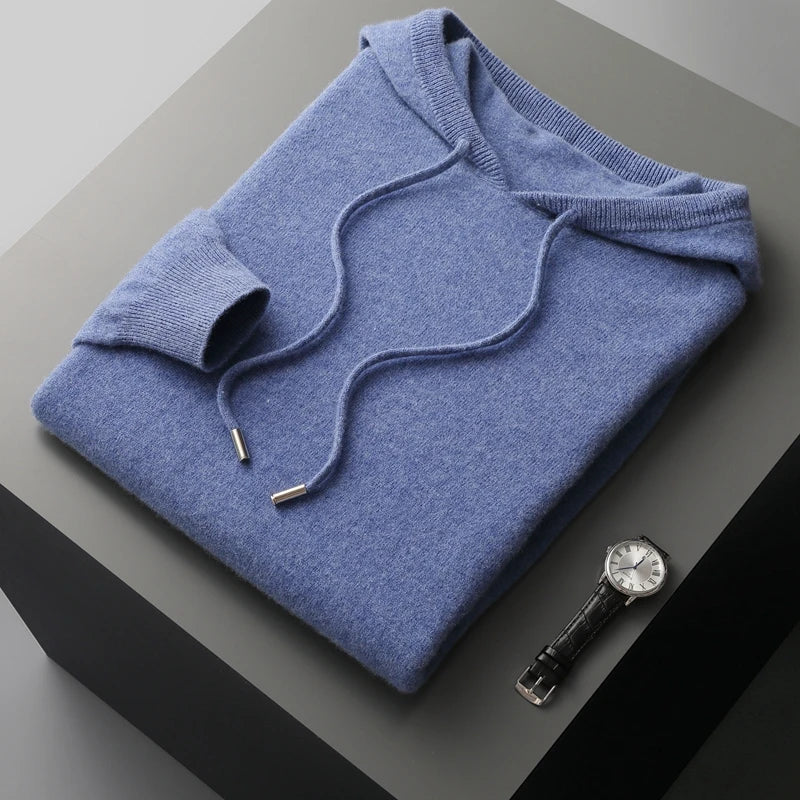 Sweat à capuche homme longues manches molletonné hiver