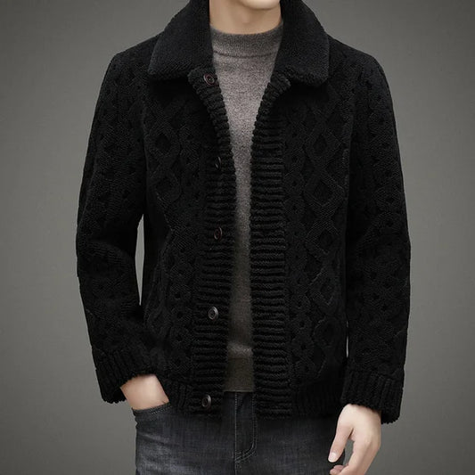 Veste Hiver Élégante avec Manches Longues et Col Montant - PanierRoyale