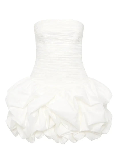 Robe sans manches fleuri pour femme avec jupe ample