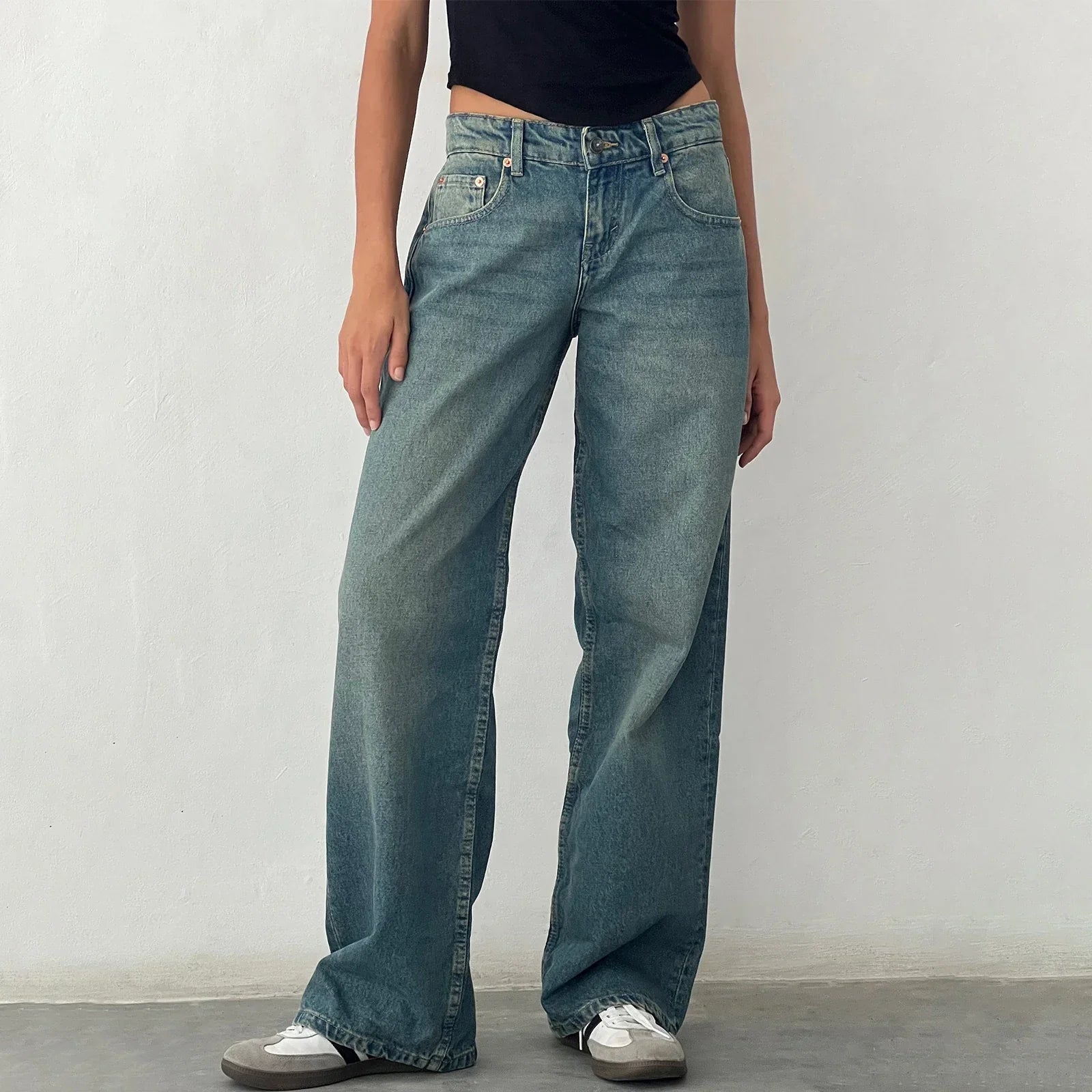 Jean Femme Large Vintage Décontracté - BerlinGlamour