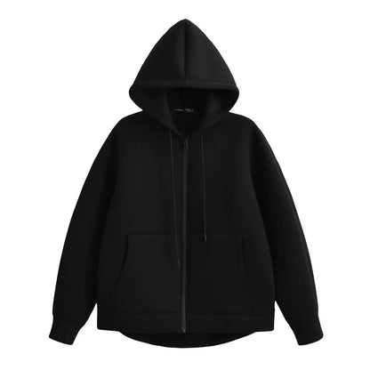 Blouson femme décontracté à capuche et fermeture éclair - BerlinGlamour