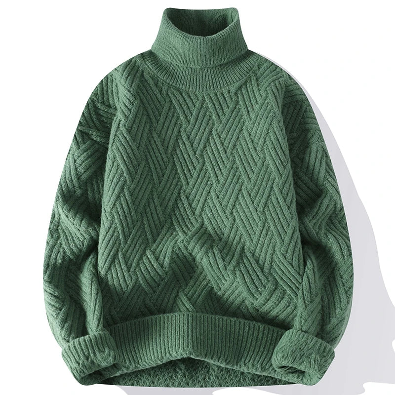 Pull Homme Élégant à Motif Texturé