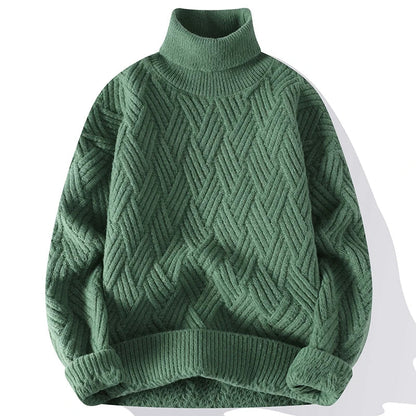 Pull Homme Élégant à Motif Texturé