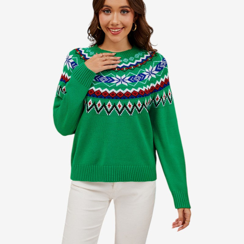 Pull en Maille Rayé Manches Longues Élégant - PanierRoyale