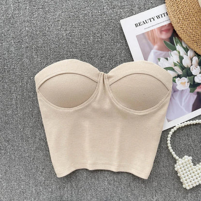 Bustier Top Push-up Corsage Féminin pour Femme