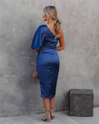Robe De Fête À Une Épaule Pour Femme | Midi