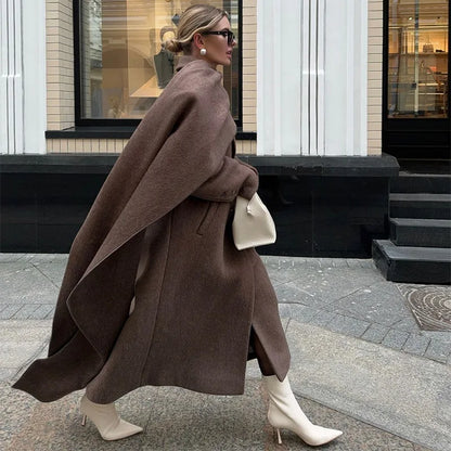 Manteau Femme Hiver Chic à Capuchon avec Double Fermeture