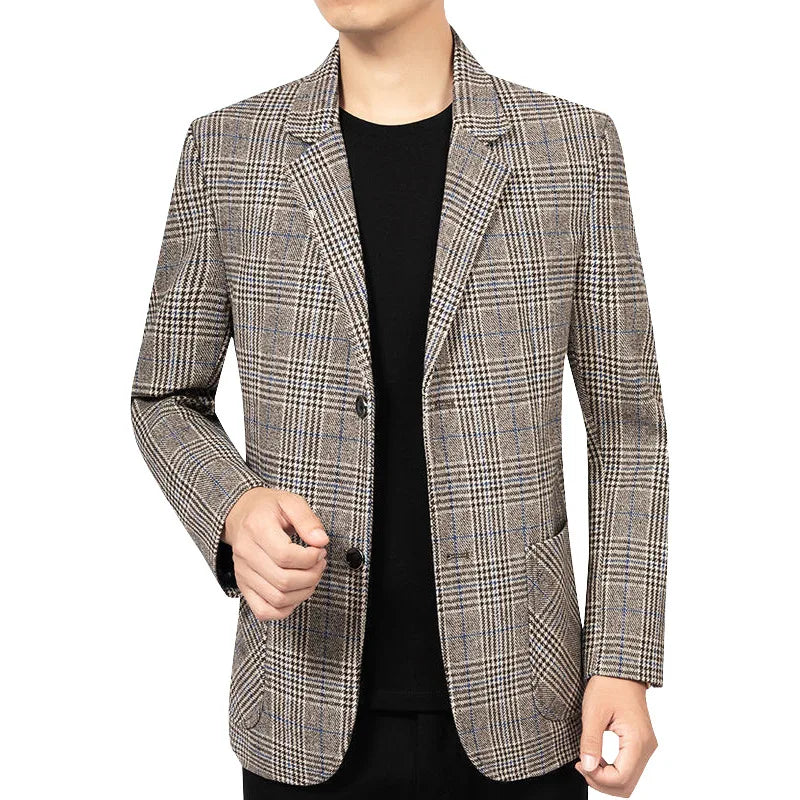 Blazer Homme Tweed Élégant Valentino