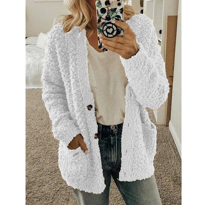 Veste Femme Hiver Chaude et Élégante avec Capuchon