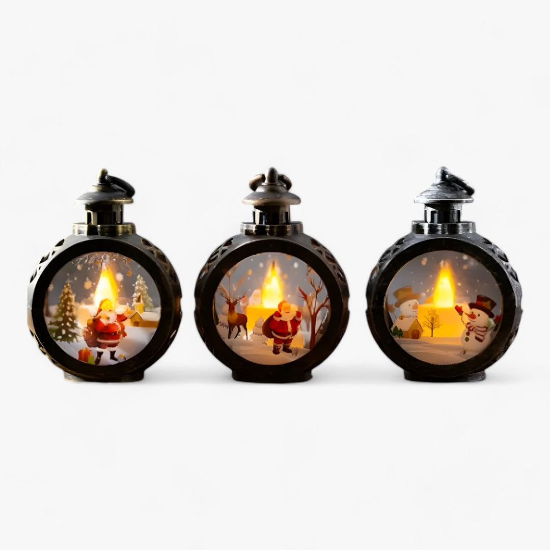 Lampe Lanterne LED Neige Décorative pour Maison - PanierRoyale