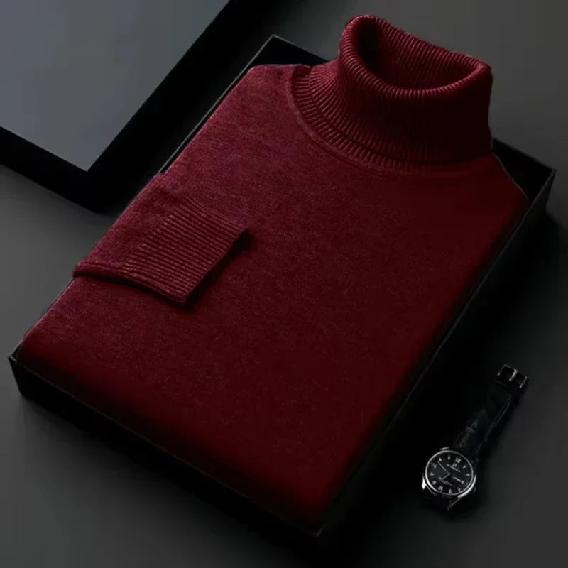 Pullover Col Roulé Chaud et Confortable