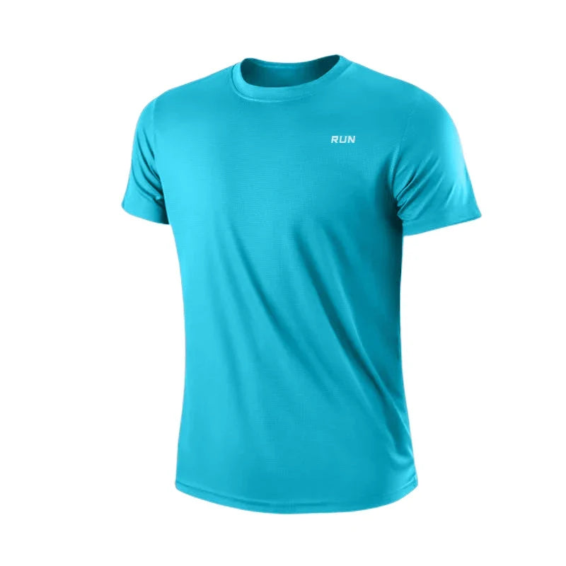 T-shirt Homme Séchage Rapide Col Rond Manches Courtes Coupe Légère