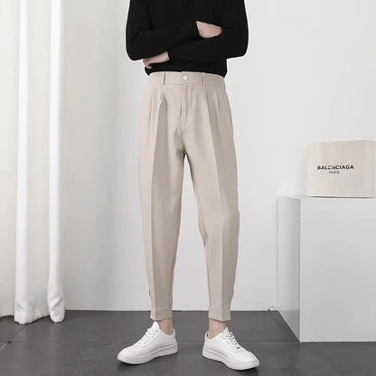 Pantalon Homme Plissé Élégant Moderne