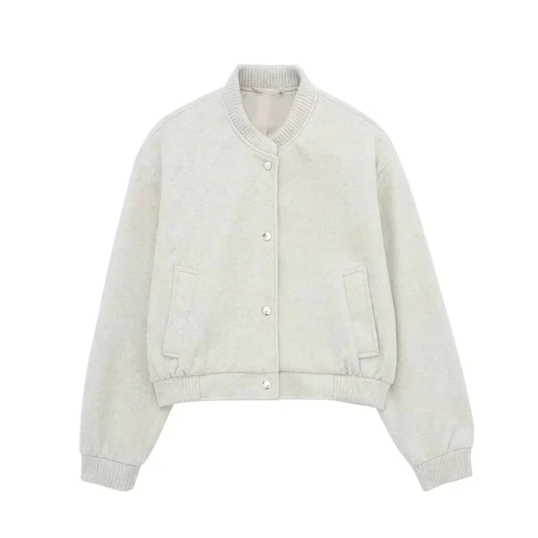 Veste bomber femme courte et élégante chaude hiver