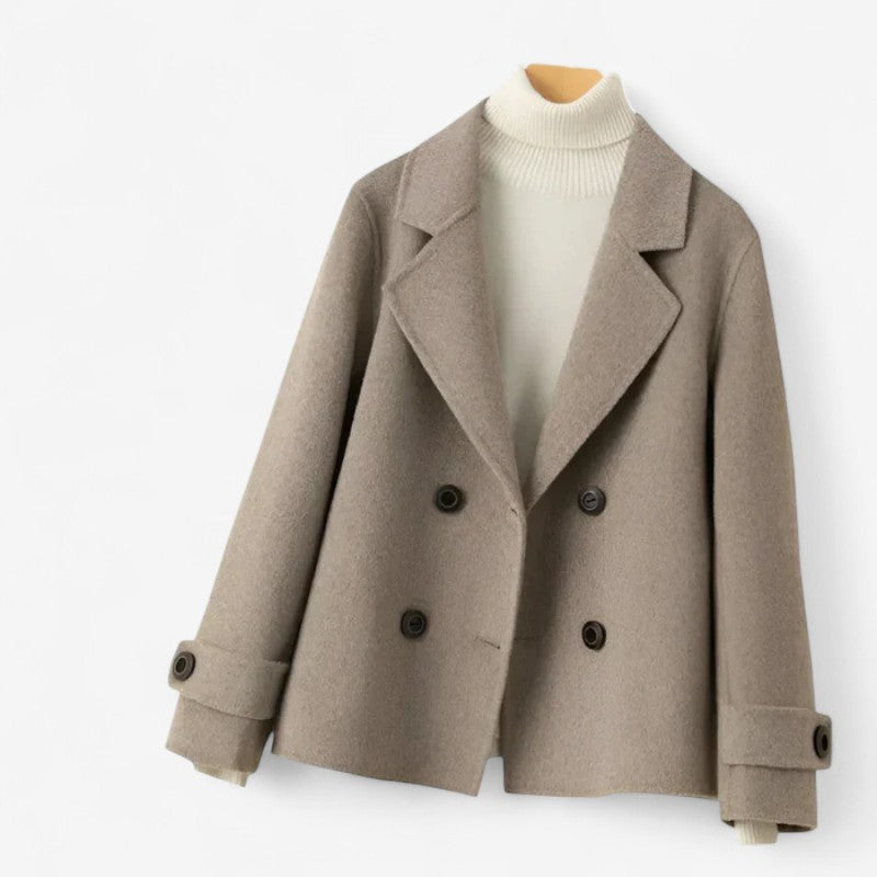 Blazer Femme Chic à Fermeture Éclair Double