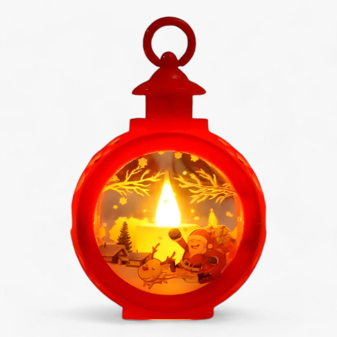 Lampe Lanterne LED Neige Décorative pour Maison