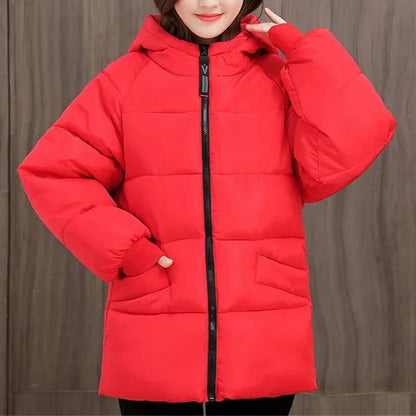 Parka Femme Hiver Longue avec Capuche et Fourrure
