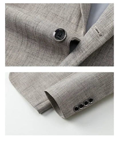 Blazer Homme Élégant Bleu Marine ou Gris