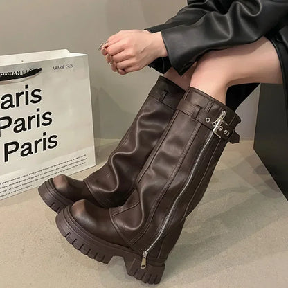 Bottes Platesau Haut de Cheville Féminines
