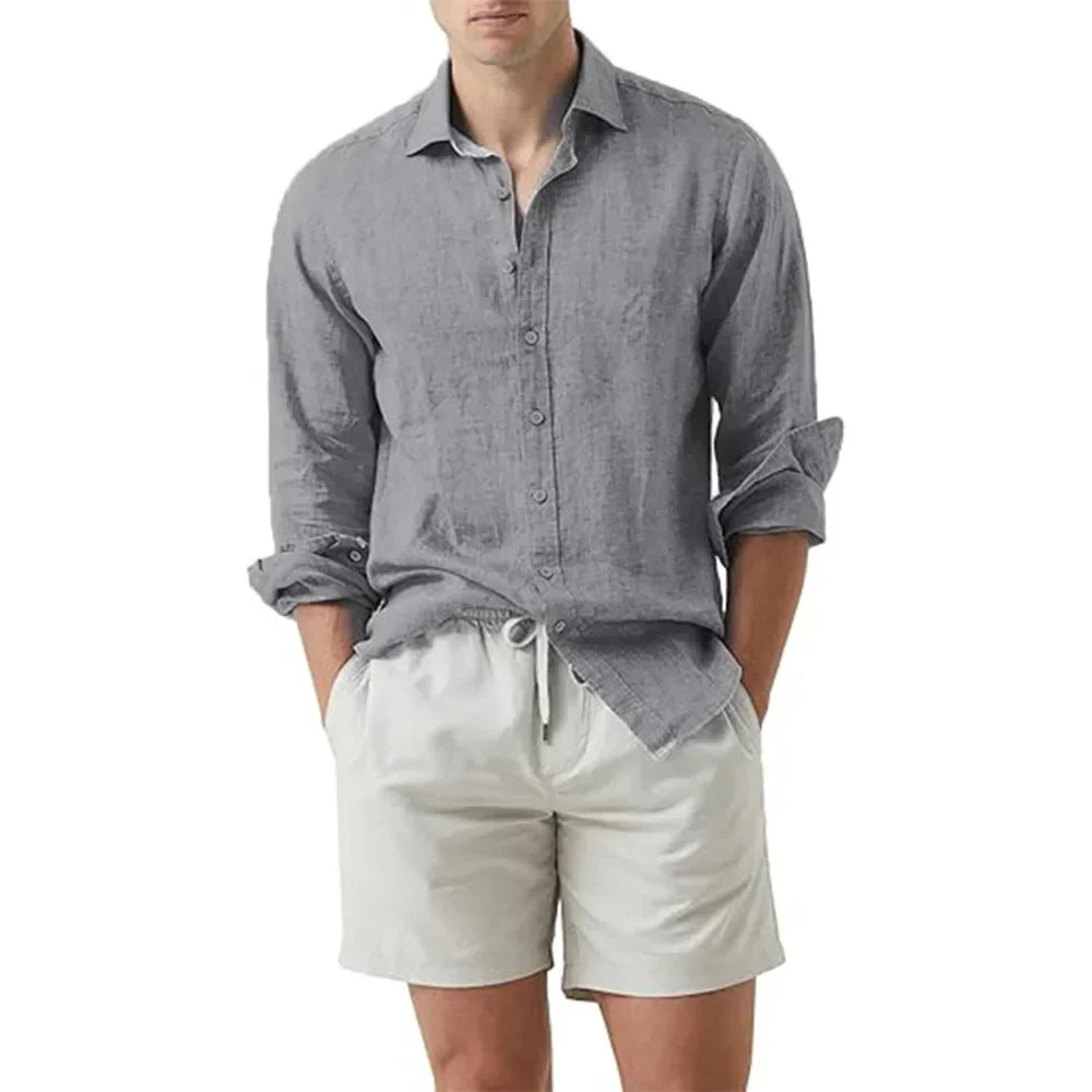 Chemise Homme Lin et Coton pour Été