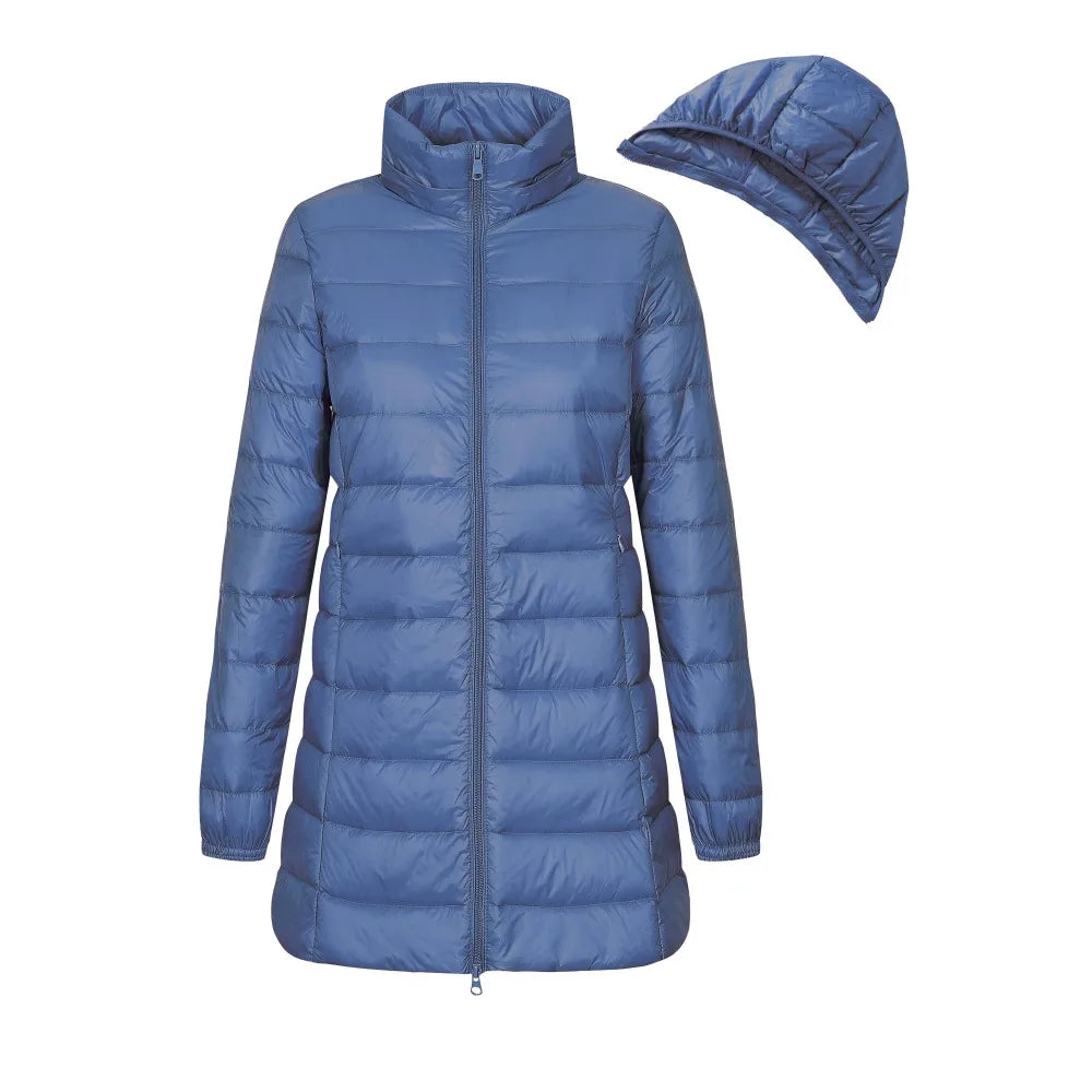 Veste Doudoune Femme Hiver Longue avec Capuche