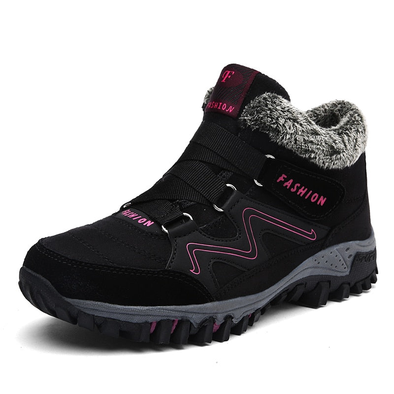 Bottines Hiver Chaudes et Confortables en Daim