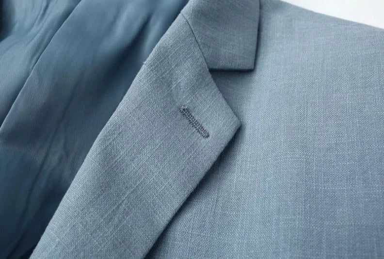 Blazer Homme Lin Élégant et Raffiné