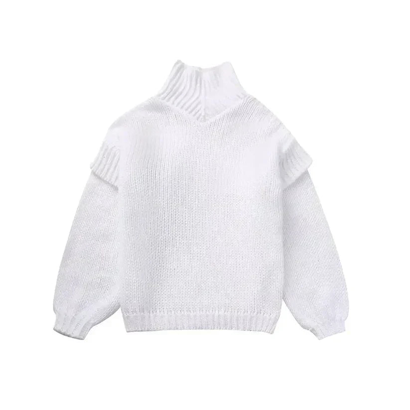 Pull Grande Taille Col Roulé Chaud Hiver