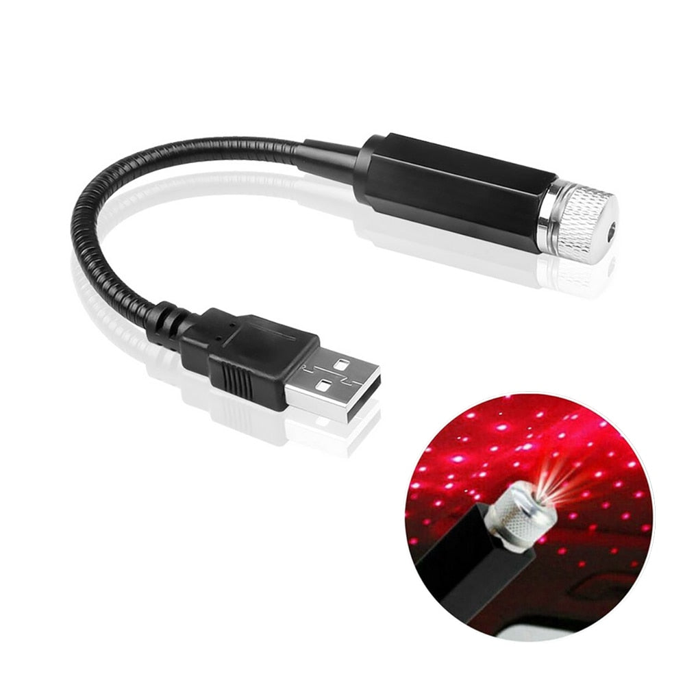Lampe LED Ambiance Voiture Ciel Étoilé
