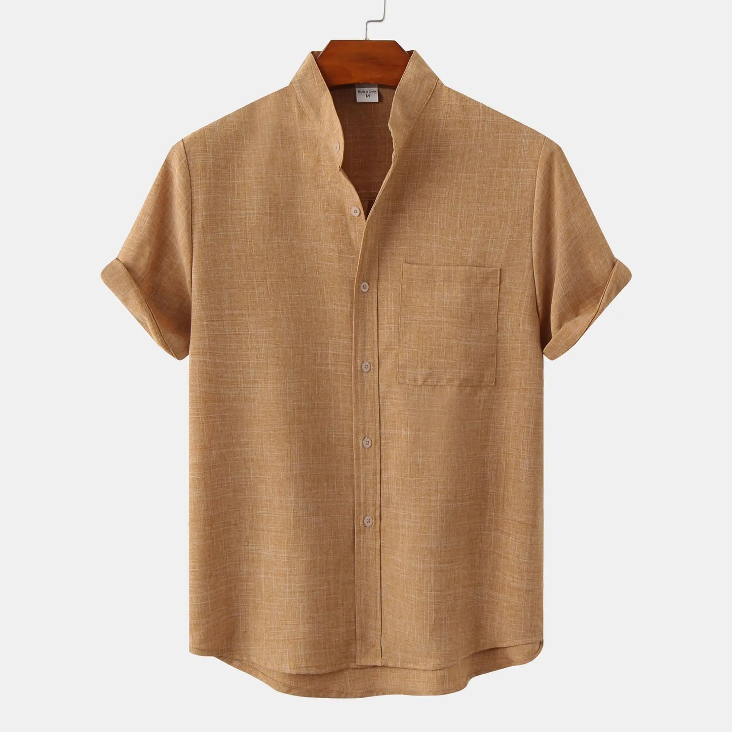 Chemise Homme Lin Blanc Classique