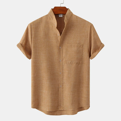Chemise Homme Lin Blanc Classique