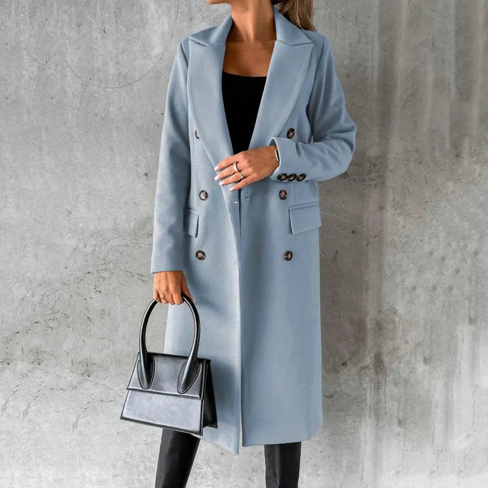 Trenchcoat Femme Long Double Boutonnage Élégant