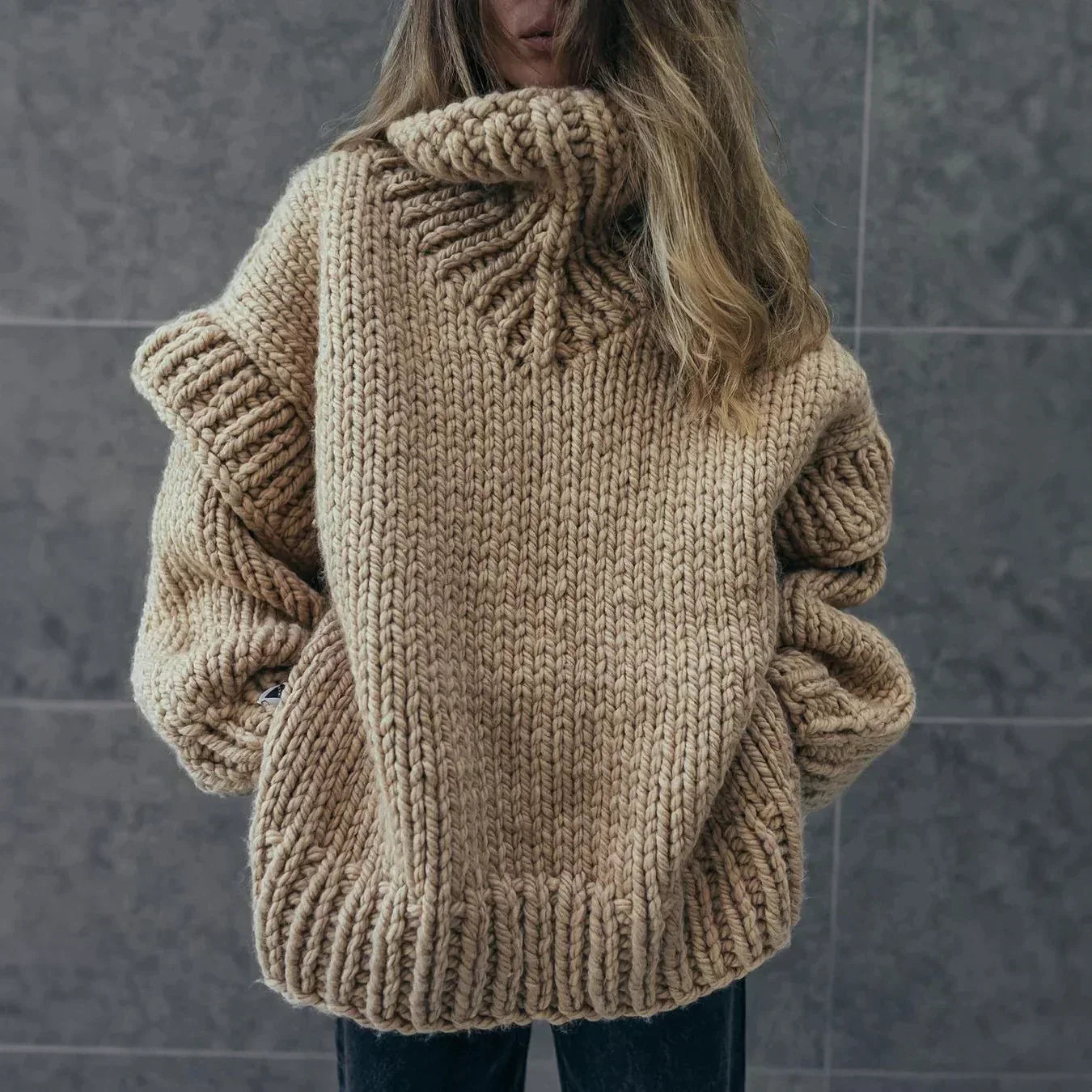 Pull Col Roulé Femme Confortable et Élégant pour Tous Les Jours