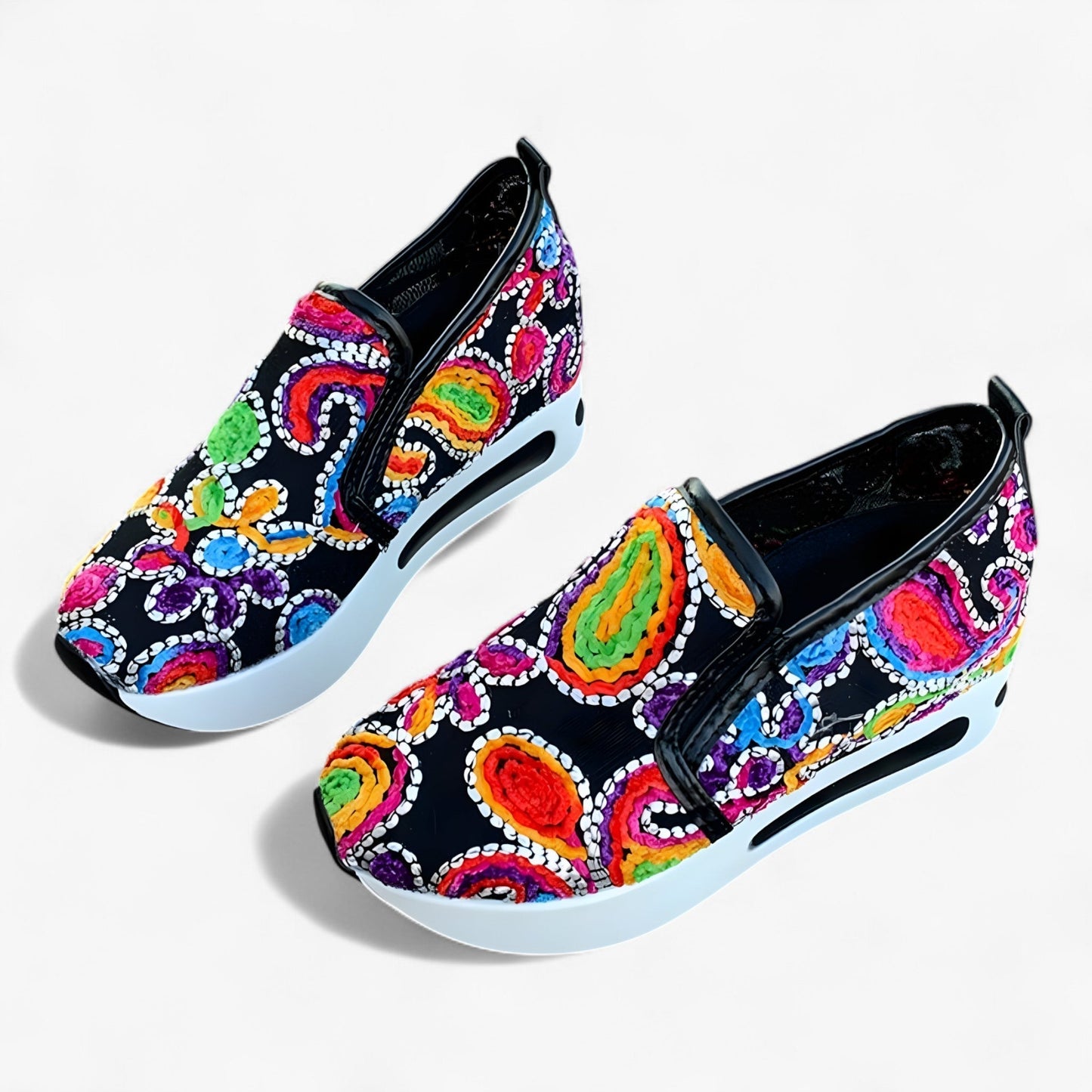 Baskets Femmes Confortables à Lacets avec Semelle Amortie