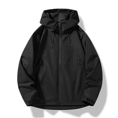 Veste Imperméable Homme Ventée avec Capuche