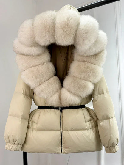 Parka Femme Hiver Doudoune avec Capuche Amovible