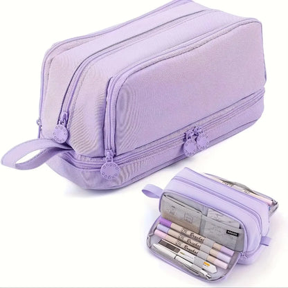 Trousse Scolaire Grande Capacité Compartiments Multiples Unisexe - PanierRoyale