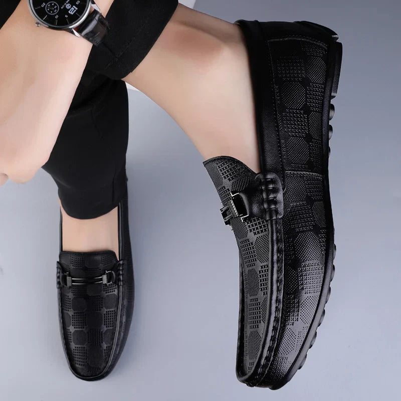 Mocassin Homme Cuir Italien de Luxe