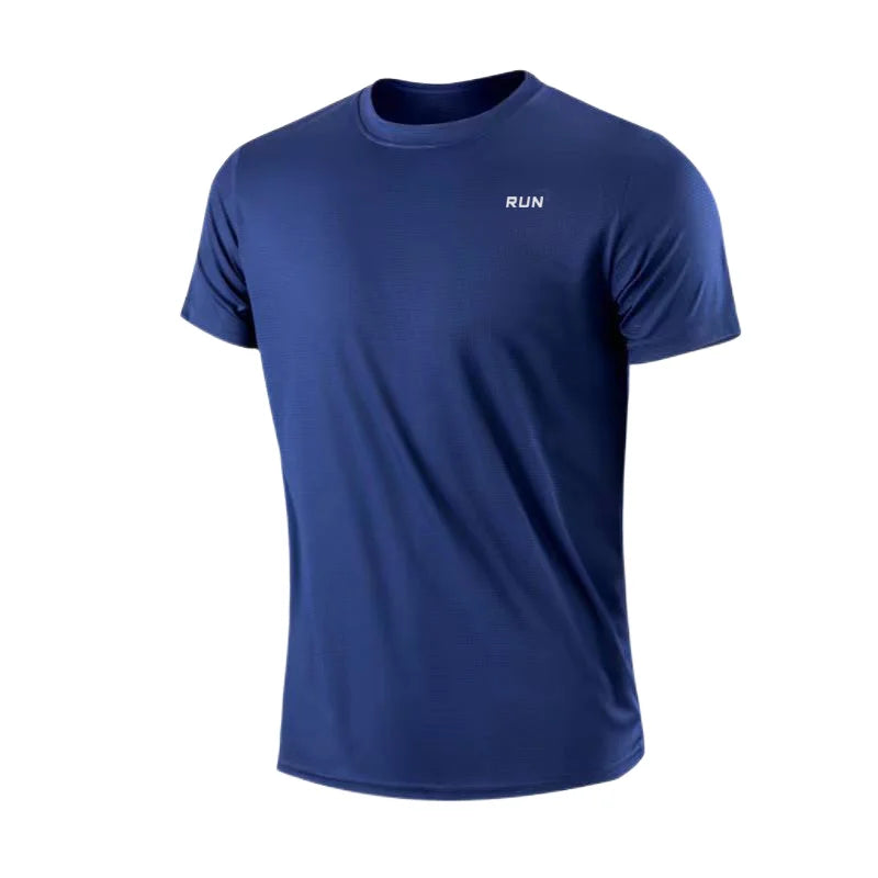 T-shirt Homme Séchage Rapide Col Rond Manches Courtes Coupe Légère