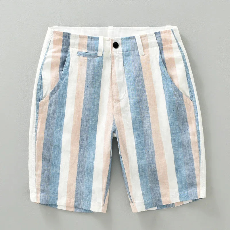 Shorts en Lin Homme Confortable pour Été
