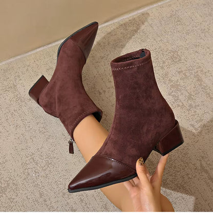 Bottines Femme Hiver Talon Bloc Chaussures