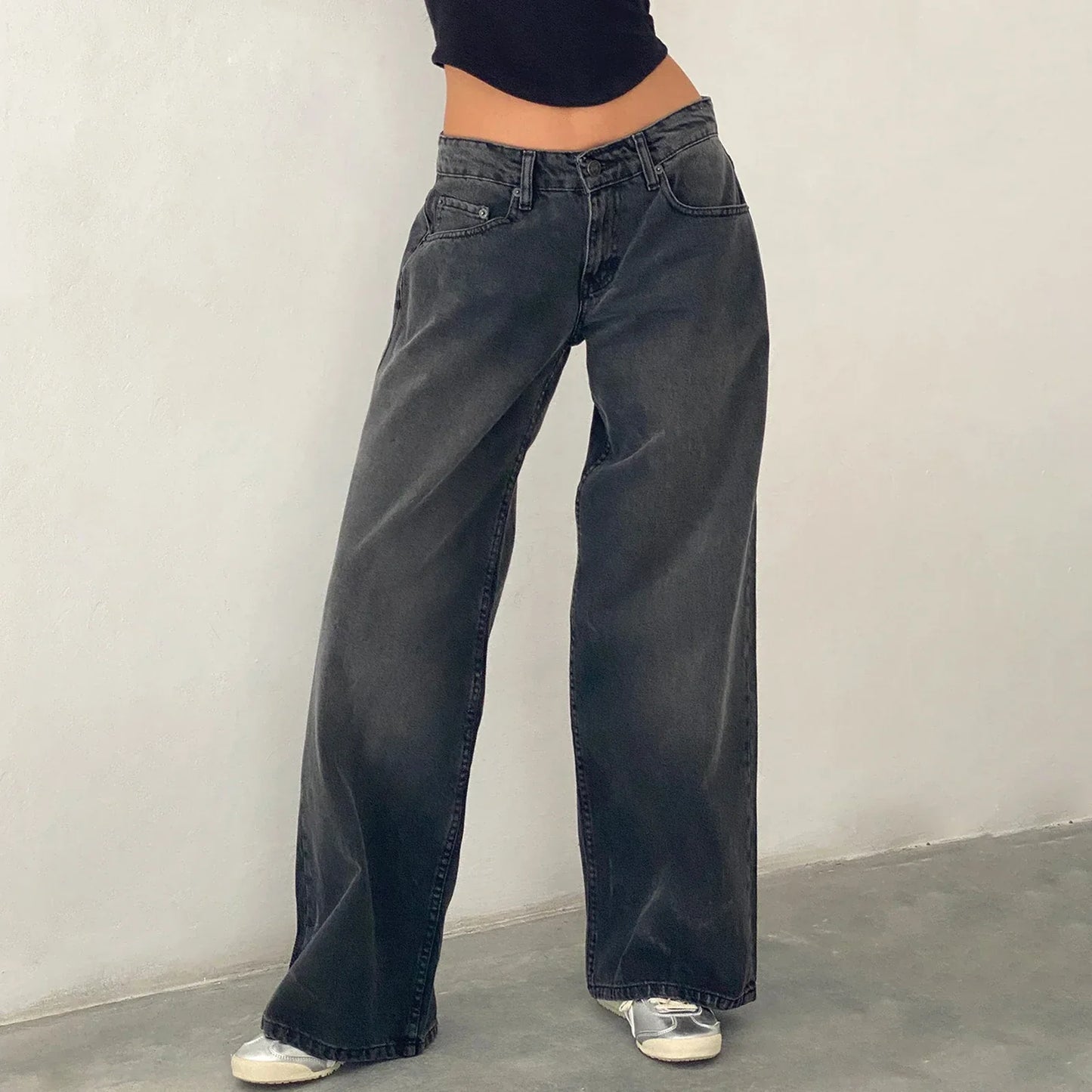 Jean Femme Large Vintage Blanc