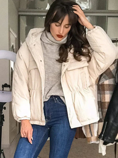 Manteau Femme Hiver Chic à Col Ronde