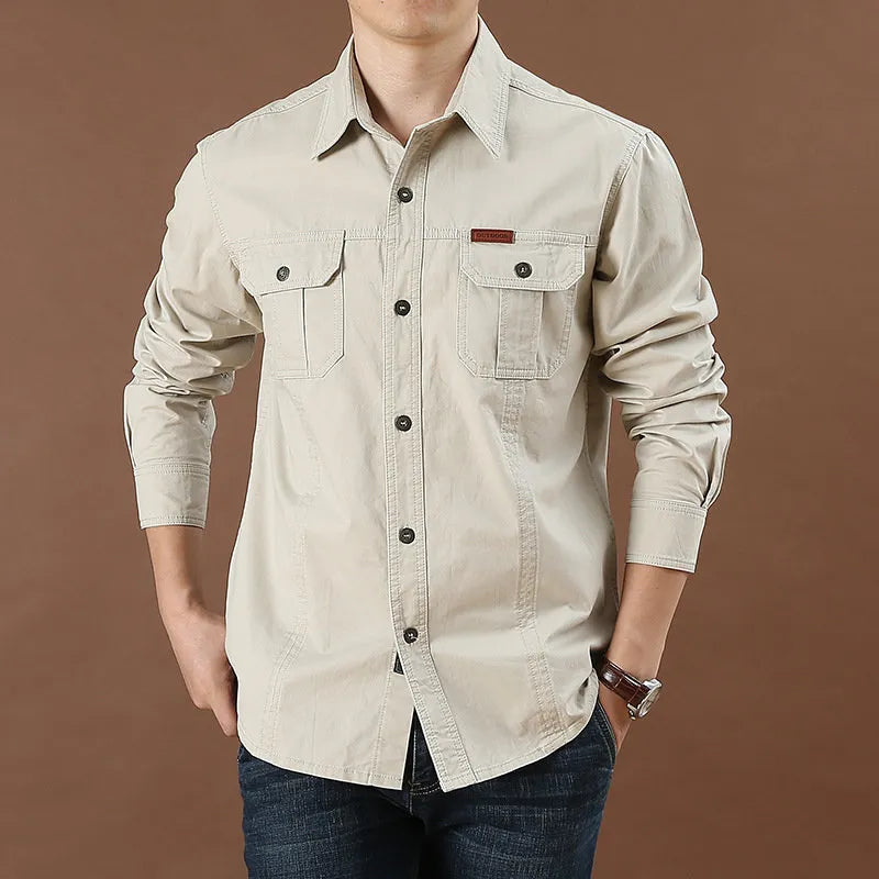 Chemise Homme Manches Longues Classique et Douce - PanierRoyale