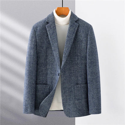 Blazer Homme Élégant Gris Tailleur