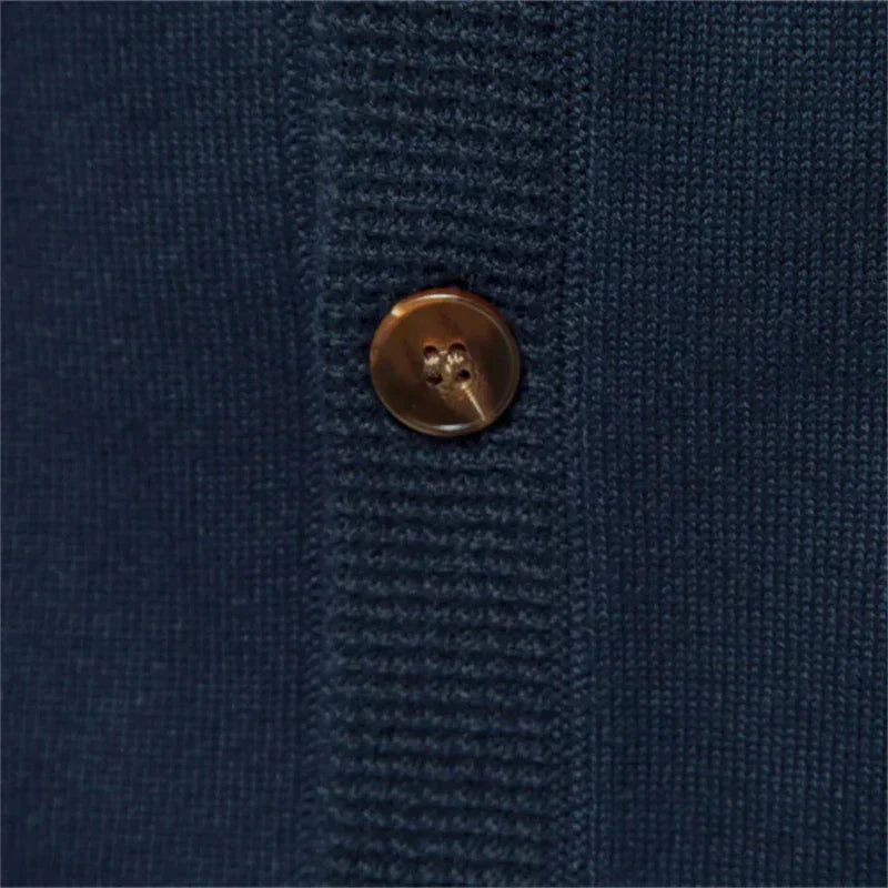 Cardigan Boutonné En Tricot Pour Homme | Manches Longues