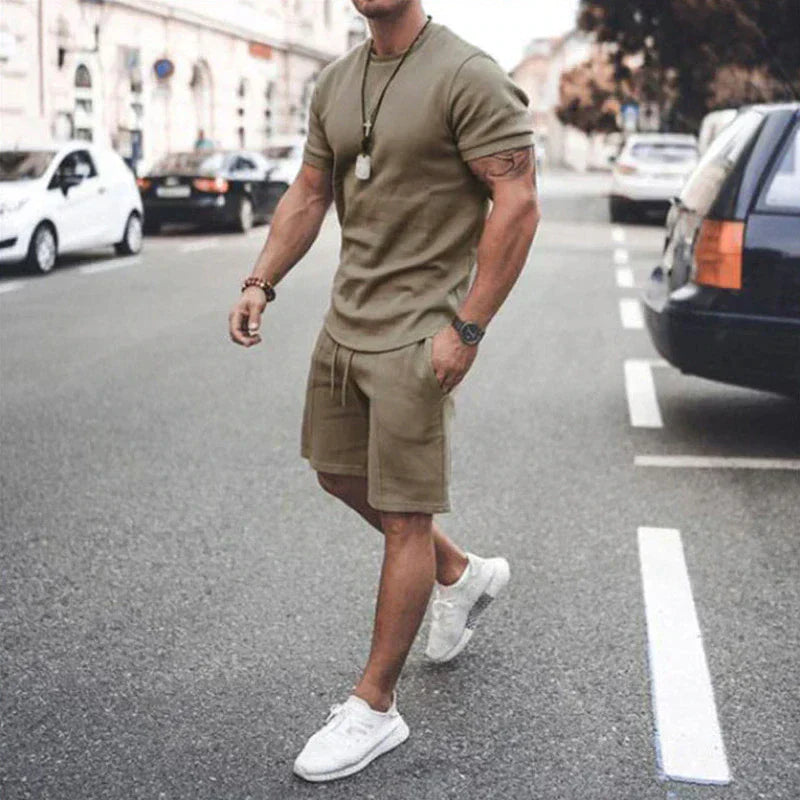 Chemise Homme Décontractée et Short Slim Été