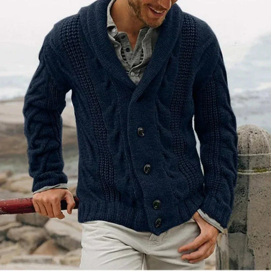 Cardigan Homme Hiver Manches Longues Décontracté - PanierRoyale