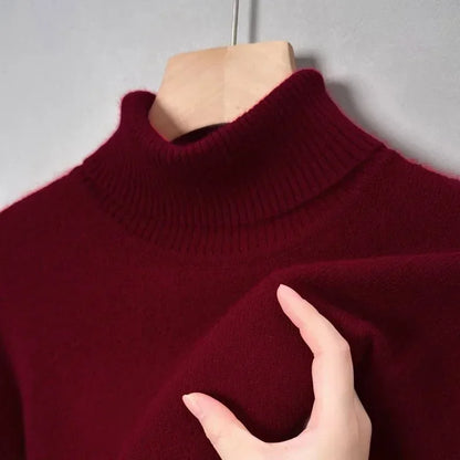 Pull Femme en Laine Merino Col Rond Marine